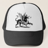 Casquette Gravure de dragon - Noir (Devant)