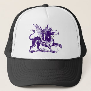 Casquette Gravure de dragon - Violet profond