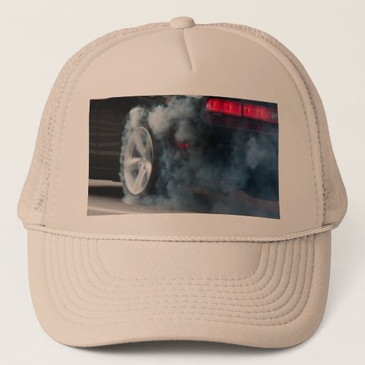 Casquette Gravure de voiture noire (Devant)
