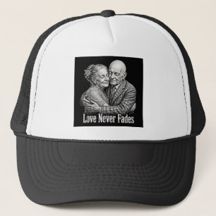 Casquette Gravure sur bois vintage de l'amour qui ne faiblit