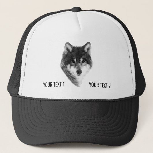 Casquette Gray Wolf élégant personnalisable (Devant)