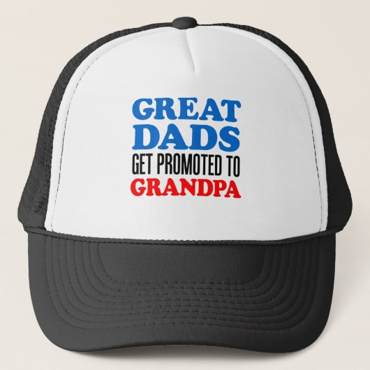 Casquette Great Dads Promoted Grandpa (Devant)