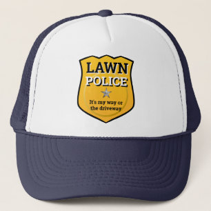 Casquette Great Fathers Day Gift LAWN POLICE MY WAY HIGHWAY