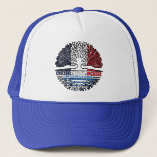 Casquette Grèce drapeau grec français France Arbre