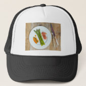 Casquette Green asparagus with ham and sauce (Devant)