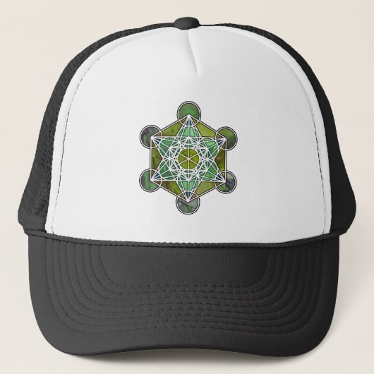 Casquette GreenMetatronCube (Devant)