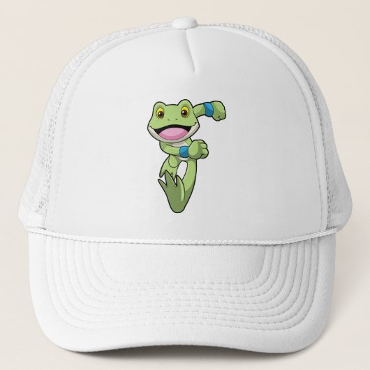 Casquette Grenouille à la course avec Sweatband (Devant)