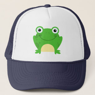 Casquette Grenouille Amphibian Green Cute