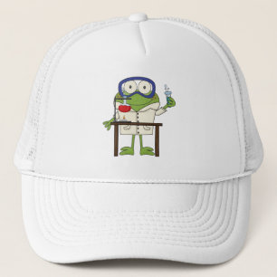 Casquette Grenouille dans le laboratoire de la Science