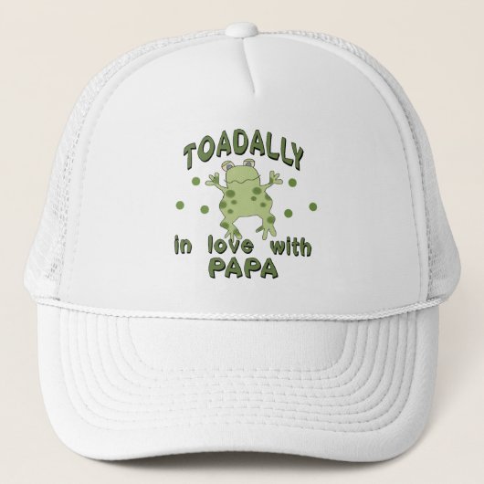 Casquette Grenouille de papa d'amour de TOADALLY (Devant)