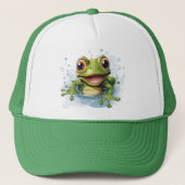 Casquette Grenouille drôle (Devant)