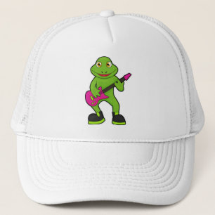 Casquette Grenouille en musicien avec guitare