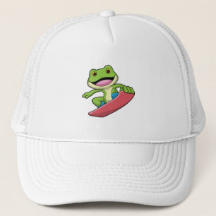 Casquette Grenouille en Snowboard avec Snowboard