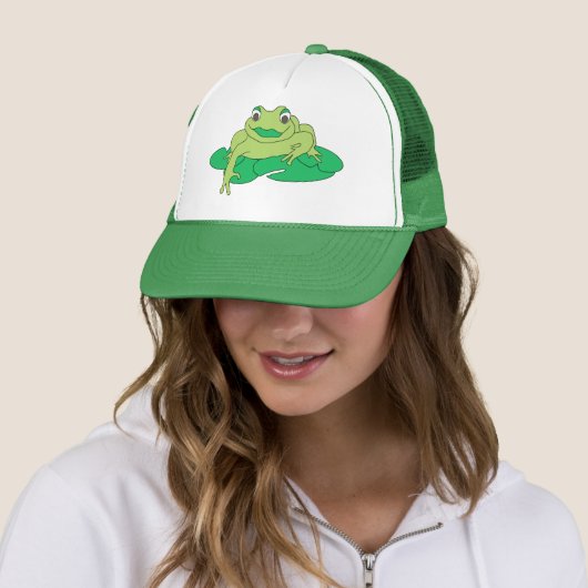 Casquette Grenouille Lily Pad (En situation)
