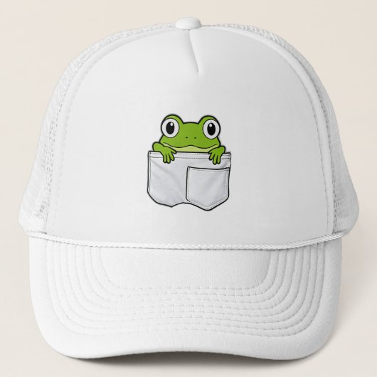 Casquette Grenouille Mignonne de Poche (Devant)