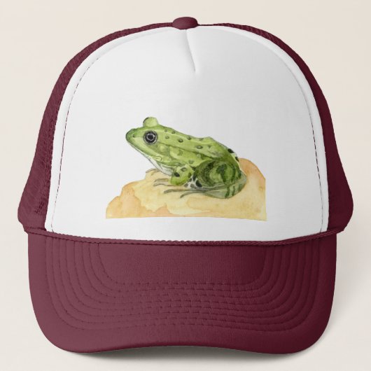 Casquette Grenouille verte (Devant)