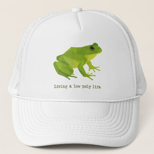 Casquette Grenouille verte à basse densité (Devant)