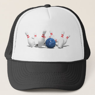 Casquette Grève ! Boule de Bowling & Épingles :