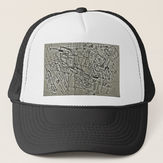 CASQUETTE GRIFFONNAGE MATHÉMATIQUE (Devant)