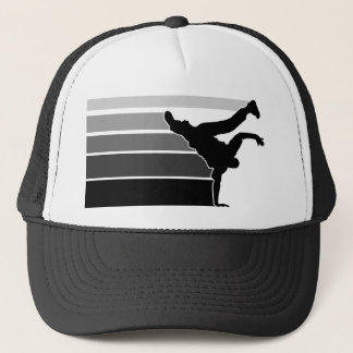 Casquette gris de noir de gradient de BBOY