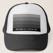 Casquette Gris rétro avec nom Simple Sans Serif (Devant)