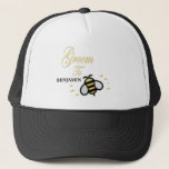 Casquette Groom To Be Bachelor Party Personalize<br><div class="desc">Groom To Be Bachelor Party Personalize Trucker Hat  has a fun Bee on it. Great and fun for the Groom To Be to use everyday and as giveaways at the Bachelor Party. Personalize it with the Groom to be name.</div>
