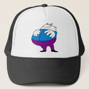 Casquette gros-homme-bande dessinée