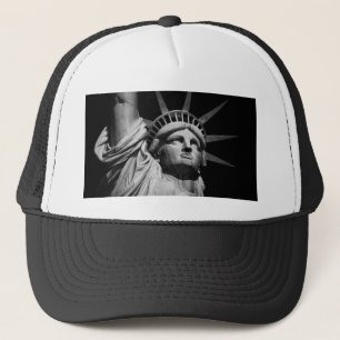 Casquette Gros plan Statue blanche noire de la Liberté New Y