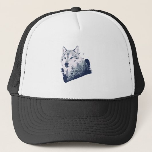 Casquette Grosse Forêt Bleue Wolf (Devant)