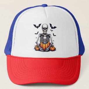 Casquette Grossesse éffrayante de squelette enceinte d'Hallo