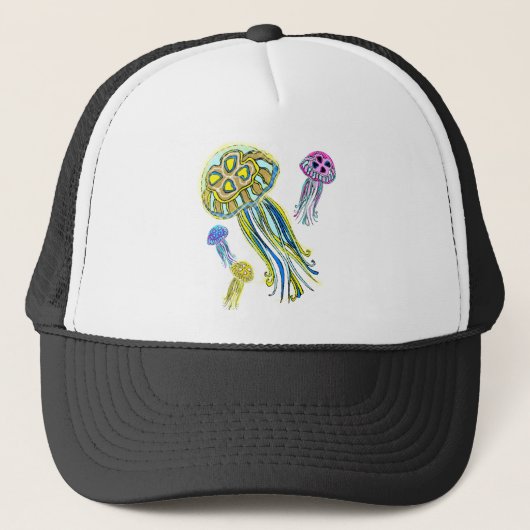 Casquette Groupe de méduses (Devant)