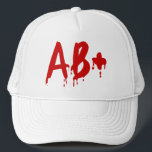 Casquette Groupe sanguin AB  Positif #Hôpital d'horreur<br><div class="desc">Blood Group / Type AB  Positive Globe Trotters se spécialise dans l'imagerie idiosyncratique du monde entier. Vous y trouverez des Cartes de Voeux,  Cartes Postales,  Posters,  Mousepads et plus encore.</div>