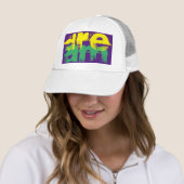 Casquette grunge coloré DREAM lettrage | (En situation)