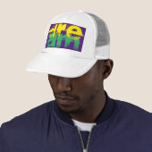 Casquette grunge coloré DREAM lettrage | (En situation)