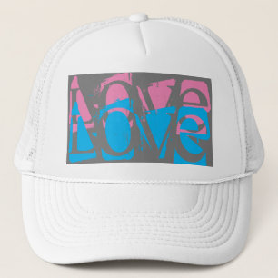 Casquette grunge coloré LOVE lettrage  