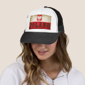 Casquette Grunge du drapeau polonais (En situation)
