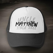 Casquette Grunge noir et blanc moderne pour l'oncle Cool