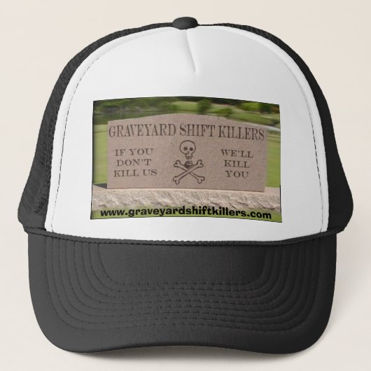 Casquette gsktombstone, www.graveyardshiftkillers.com (Devant)