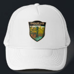 Casquette Guadalupe River State Park Texas Vintage<br><div class="desc">Illustration du parc national de la rivière Guadalupe. Le parc a quatre miles de front de rivière pour le canoë,  la pêche,  la natation et les tubes.</div>