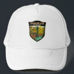 Casquette Guadalupe River State Park Texas Vintage<br><div class="desc">Illustration du parc national de la rivière Guadalupe. Le parc a quatre miles de front de rivière pour le canoë,  la pêche,  la natation et les tubes.</div>