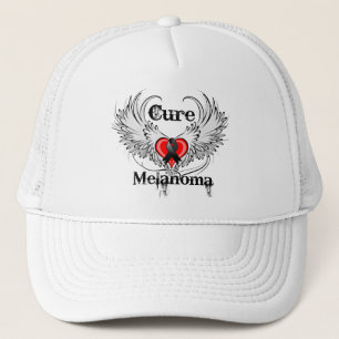 Casquette Guérir du mélanome cœur tatouage ailes