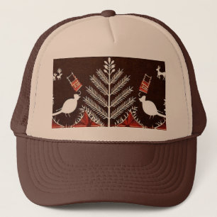 Casquette Guerre tribale Warli Arbre de Vie Oiseaux - Art po