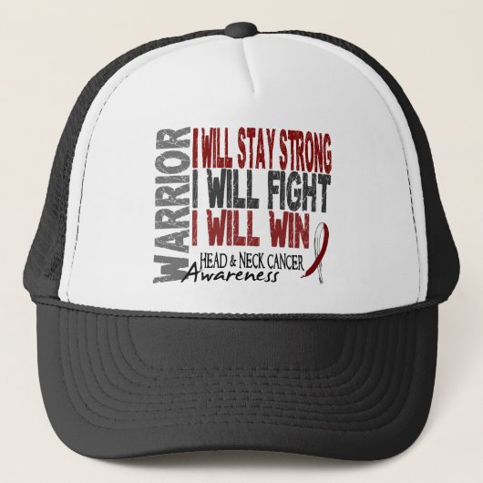 Casquette Guerrier de cancer de la tête et du cou (Devant)