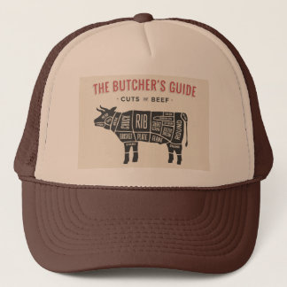 Casquette Guide des bouchers Coupes de boeuf