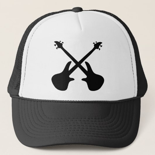 Casquette guitare de basse croisée (Devant)
