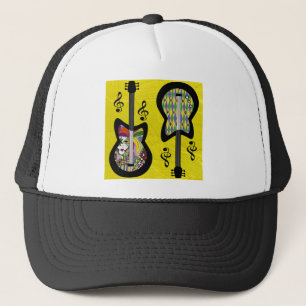 Casquette Guitares Colorées de Mardi Gras