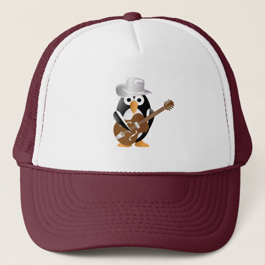 Casquette Guitariste pingouin (Devant)