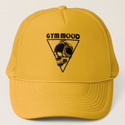 Casquette Gym humeur hyper crâne noir haltérophilie (Devant)