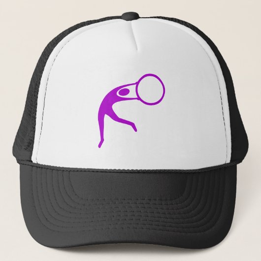 Casquette Gymnaste rythmique - Violet (Devant)