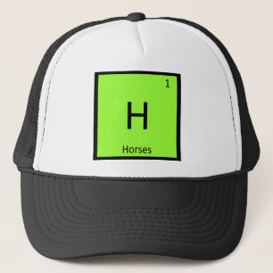 Casquette H - Chimie des chevaux Tableau périodique Symbole 